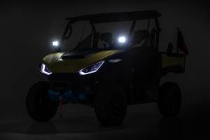 Rough Country - 93218 | Rough Country Front LED Cube Light Kit For Segway UT6/UT10 | Black Series With White DRL - Image 6