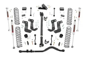 69040 | Rough Country 3.5 Inch Lift Kit For Jeep Wrangler Unlimited JL 4 Door | Rubicon, M1 Monotube Shocks