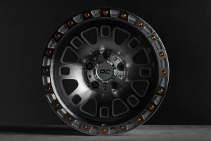 Rough Country - 82170913C | Rough Country 82 Series Wheel | One-Piece / Full Machined Semi Gloss Black / 17x9 | 5x4.5 / -12mm - Image 7
