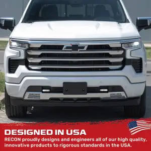 Recon Truck Accessories - 264004CHLDLEDWH  | Recon Tow Hook Covers 2-Piece Set of White Silicone Covers w LED Running Lights (2020-2025 Silverado 1500) - Image 8