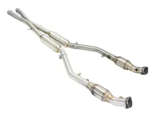 49-36321-1 | Afe Power Mach Force-Xp X-Pipe 2-1/2 IN 304 Stainless Steel w/ Cat & Resonator (2008-2013 M3 E90, E92, E93 V8-4.0L S65)