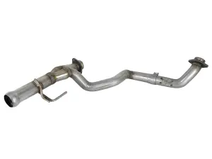 48-48026 | AFE Power Twisted Steel 2-1/4 IN 409 Stainless Steel Y-Pipe (2018-2025 Wrangler JL, 2020-2025 Gladiator JT V6-3.6L)