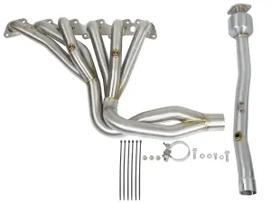 Afe - Advance Flow Engineering - 48-36105-YC | AFE Power Twisted Steel Long Tube Header & Connection Pipes w/ Cat (2001-2016 Patrol L6-4.8L) - Image 7
