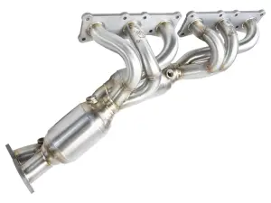 48-36307-1 | AFE Power Twisted Steel 304 Stainless Steel Long Tube Header w/ Cat (2006-2013 3 Series E90, E91, E92, E93 | 2008-2013 128i E82, E88 L6-3.0L N52)