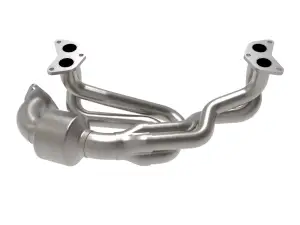 Afe - Advance Flow Engineering - 48-36804-HC | AFE Power Twisted Steel 304 Stainless Steel Header w/ Cat (2013-2019 Outback, Legacy H4-2.5L) - Image 2