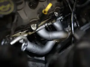 Afe - Advance Flow Engineering - 48-43031-T | AFE Power Twisted Steel 409 Stainless Steel Short Tube Header w/ Titanium Ceramic Coat Finish (2011-2017 Mustang V6-3.7L) - Image 2