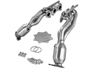 Afe - Advance Flow Engineering - 48-46003-1HC | AFE Power Twisted Steel Header 409 Stainless Steel w/ Cat (2012-2015 Tacoma V6-4.0L) - Image 2