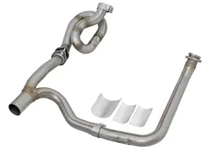 Afe - Advance Flow Engineering - 48-46207-PK | AFE Power Twisted Steel Y-Pipe 2 IN to 2-1/2 IN Stainless Steel Exhaust System (2012-2018 Wrangler JK V6-3.6L) - Image 2
