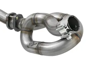 Afe - Advance Flow Engineering - 48-46207-PK | AFE Power Twisted Steel Y-Pipe 2 IN to 2-1/2 IN Stainless Steel Exhaust System (2012-2018 Wrangler JK V6-3.6L) - Image 1