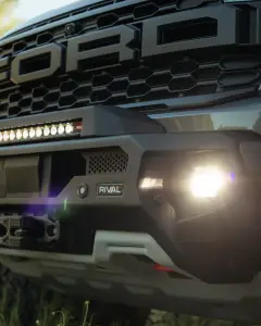 RIVAL 4X4 - 2D.1813.1-NL | RIVAL Front Aluminum Bumper with Winch Mount and Recovery Points (2024-2025 Ranger Raptor) - Image 7