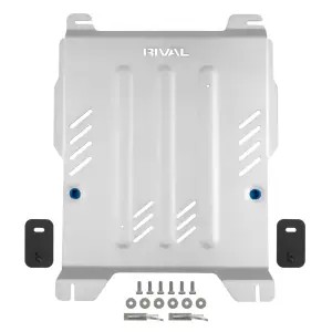 2333.1886.3.6 | RIVAL Aluminum Transmission Skid Plate (2024-2025 Ranger including Raptor, 2021-2025 Bronco 4 Door)