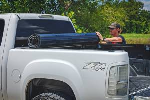 Rough Country - 50123560 | Rough Country Hard Roll Up Bed Cover For Chevrolet Silverado 1500 / GMC Sierra 1500 | 6'7" Bed With Rail Caps - Image 9