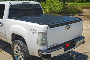 Rough Country - 50123560 | Rough Country Hard Roll Up Bed Cover For Chevrolet Silverado 1500 / GMC Sierra 1500 | 6'7" Bed With Rail Caps - Image 8