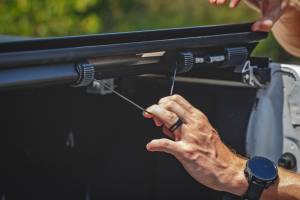 Rough Country - 50123560 | Rough Country Hard Roll Up Bed Cover For Chevrolet Silverado 1500 / GMC Sierra 1500 | 6'7" Bed With Rail Caps - Image 7