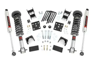 47540 | Rough Country -2 Inch Front -4 Inch Rear M1 Adjustable Lowering Monotube Struts For Ford F-150 4WD