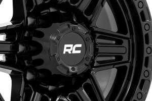 Rough Country - 76170914 | Rough Country 76 Series Wheel | Simulated Beadlock / Gloss Black / 17x9 / 5x5.5 / 0mm - Image 6