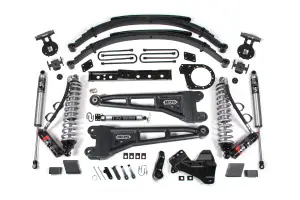 BDS2259PPS | BDS Suspension 7 Inch Lift Kit With Radius Arm For Ford F-250 / F-350 Super Duty 4WD Diesel | Rear Lift Leaf Springs, Fox 2.5 Performance Series HTO Shocks