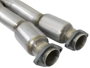 Afe - Advance Flow Engineering - 48-34129-1YC | AFE Power Twisted Steel X-Pipe 3 IN 304 Stainless Steel w/ Cat (2014-2018 Corvette V8-6.2L, 6.2L sc) - Image 5