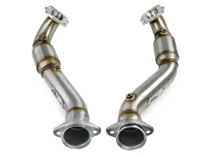 Afe - Advance Flow Engineering - 48-34130-1YC | AFE Power Twisted Steel Mid Pipe 3 IN 304 Stainless Steel w/ Cat (2014-2019 Corvette V8-6.2L, 6.2L sc) - Image 2