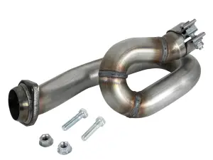 48-48027 | AFE Power Twisted Steel 2 IN 409 Stainless Steel Loop-Relocation Pipe (2018-2025 Wrangler JL, 2020-2025 Gladiator JT V6-3.6L)