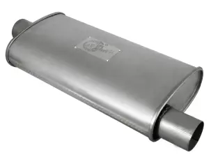 49M00002 | AFE Power Scorpion 2-1/2" Aluminized Steel Chambered Center-Offset Muffler