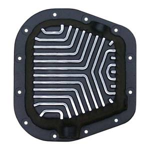 9594-B | PML Covers Ford Sterling 9.75 12 Bolt, Patterned Fins Differential Cover For Ford F-150, Navigator & Expedition | Black Powder Coated