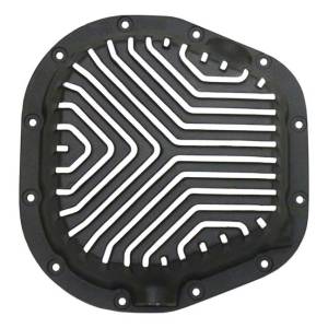 PML Covers - 9513-B | PML Covers Ford Sterling 10.25/10.5 Patterned Fins 12 Bolt Differential Cover For Ford F-250/F-350 & Excursion | Black Powder Coated - Image 1