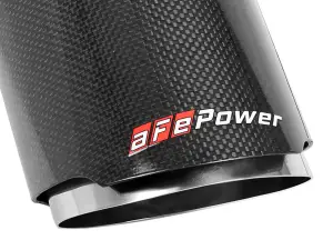 Afe - Advance Flow Engineering - 49C32068-C | aFe Power MACH Force-Xp 4-1/2 IN Carbon Fiber/Stainless Steel Direct-Fit Exhaust Tip Set (2015-2023 Charger Hellcat V8-6.2L, 6.4L) - Image 3