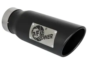 Afe - Advance Flow Engineering - 49T35451-B12 | aFe Power MACH Force-Xp 409 Stainless Steel Clamp-on Exhaust Tip Black Right - Image 2