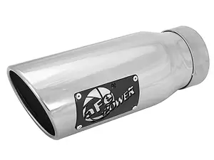 49T35452-P12 | aFe Power MACH Force-Xp 409 Stainless Steel Clamp-on Exhaust Tip Polished Left