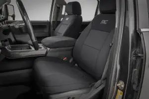 Rough Country - 91070 | Rough Country Neoprene Seat Covers For Chevrolet Silverado / GMC Sierra 2500 HD & 3500 HD | Front & Rear 60/40 Bench - Image 3