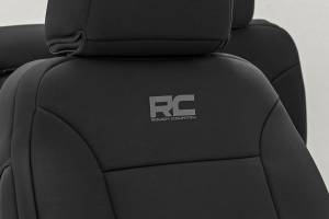 Rough Country - 91070 | Rough Country Neoprene Seat Covers For Chevrolet Silverado / GMC Sierra 2500 HD & 3500 HD | Front & Rear 60/40 Bench - Image 6