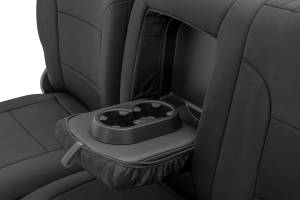 Rough Country - 91070 | Rough Country Neoprene Seat Covers For Chevrolet Silverado / GMC Sierra 2500 HD & 3500 HD | Front & Rear 60/40 Bench - Image 7