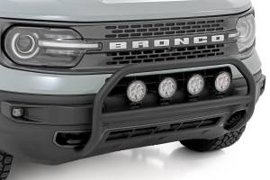 Rough Country - 51158 | Rough Country Nudge Bar For Ford Bronco Sport 4WD Badlands | 4 Inch Round LED Lights - Image 2