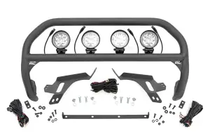51158 | Rough Country Nudge Bar For Ford Bronco Sport 4WD Badlands | 4 Inch Round LED Lights