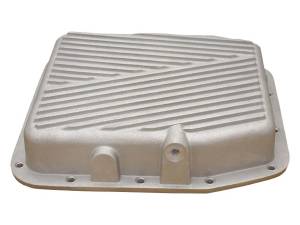 PML Covers - 9324-2-AC | PML Cover Ford AODE, 4R70, 4R70W, 4R75W Stock Capacity Transmission Pan For Ford Mustang & Thunderbird / Lincoln Mark VIII & Town Car | Natural As-Cast Finish - Image 1