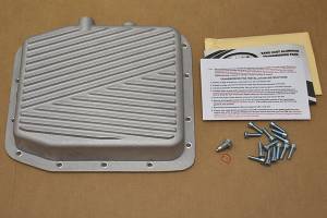 PML Covers - 9324-2-B | PML Cover Ford AODE, 4R70, 4R70W, 4R75W Stock Capacity Transmission Pan For Ford Mustang & Thunderbird / Lincoln Mark VIII & Town Car | Black Powder Coat Finish - Image 3