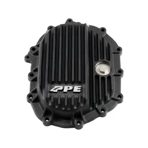 138041020 | PPE Performance Heavy-Duty Cast Aluminum Front Differential Cover Black Finish (2011-2025 Silverado, Sierra 2500 HD, 3500 HD | 12 Bolt)