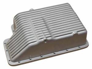9973-AC | PML Cover Ford 5R110 2003 to 2008 Deep Transmission Pan For Ford  F-250, F-350, F-450, F-550, E340, E450 & Excursion | Natural As-Cast Finish