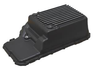 11180-B | PML Cover Ford 10R140 Deep Transmission Pan For Ford F-250, F-350, F-450, F-550 & F-600 | Black Powder Coated