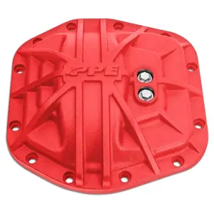 Pacific Performance Engineering - 238043412 | PPE Performance Nodular Iron Front Differential Cover Red Finish (2018-2025 Wrangler | Dana 30 M186 12 Bolt) - Image 1