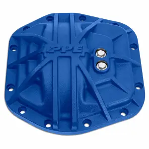 Pacific Performance Engineering - 238043422 | PPE Performance Nodular Iron Front Differential Cover Blue Finish (2018-2025 Wrangler | Dana 30 M186 12 Bolt) - Image 1