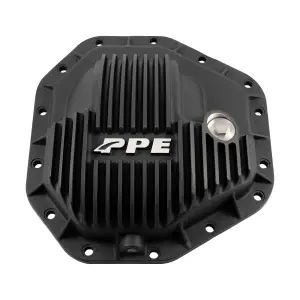 Pacific Performance Engineering - 338052020 | PPE Performance Heavy-Duty Cast Aluminum Rear Differential Cover Black Finish (2017-2025 F250, F350 Super Duty Dana M275 14 Bolt) - Image 1