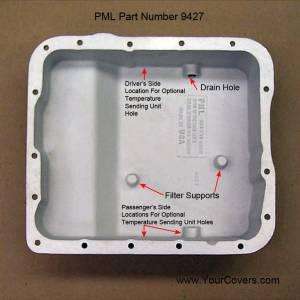 PML Covers - 9427-B | PML Cover GM 4L60E, 4L65E, 4L70E, 4L75E Deep Transmission Pan For Chevrolet Avalanche Silverado 1500 & Tahoe / GMC Sierra 1500 & Yukon / Cadillac Escalade / Hummer H2 | Black Powder Coat Finish - Image 5