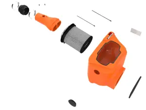 Afe - Advance Flow Engineering - 50-70098DN | AFE Power Momentum HD Orange Edition Cold Air Intake System w/ Pro DRY S Filter (2022-2025 Land Cruiser V6-3.3L td) - Image 3