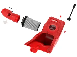 56-70062DR | AFE Power Takeda Momentum Red Edition Cold Air Intake System w/ Pro DRY S Filter (2023-2025 Civic Type R, 2024-2025 Integra Type S L4-2.0L t)