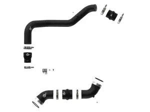 46-20054-B | AFE Power BladeRunner Aluminum Hot and Cold Charge Pipe Kit Black (2006-2010 Silverado, Sierra 2500 HD, 3500 HD V8-6.6L td)