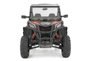 Rough Country - 71211 | Rough Country Front Mount 40 Inch LED Light Bar Kit For Can-Am Maverick Sport 1000R | Black Series, Single Row - Image 2