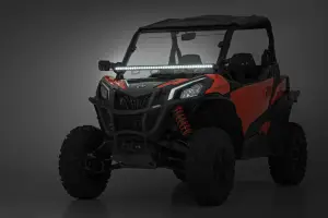 Rough Country - 71211 | Rough Country Front Mount 40 Inch LED Light Bar Kit For Can-Am Maverick Sport 1000R | Black Series, Single Row - Image 4