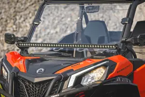 Rough Country - 71211 | Rough Country Front Mount 40 Inch LED Light Bar Kit For Can-Am Maverick Sport 1000R | Black Series, Single Row - Image 6
